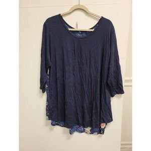 Cool‎ Melon Womens Top Floral Print 3/4 Sleeve Blouse Shirt Size Unspecified